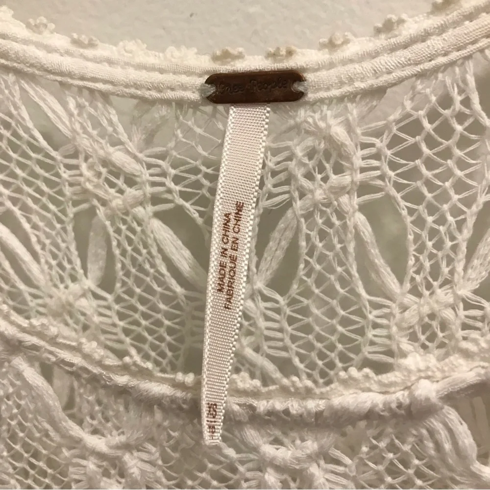 Free People Fiesta Dress XS white crochet lace - Picture 5 of 13